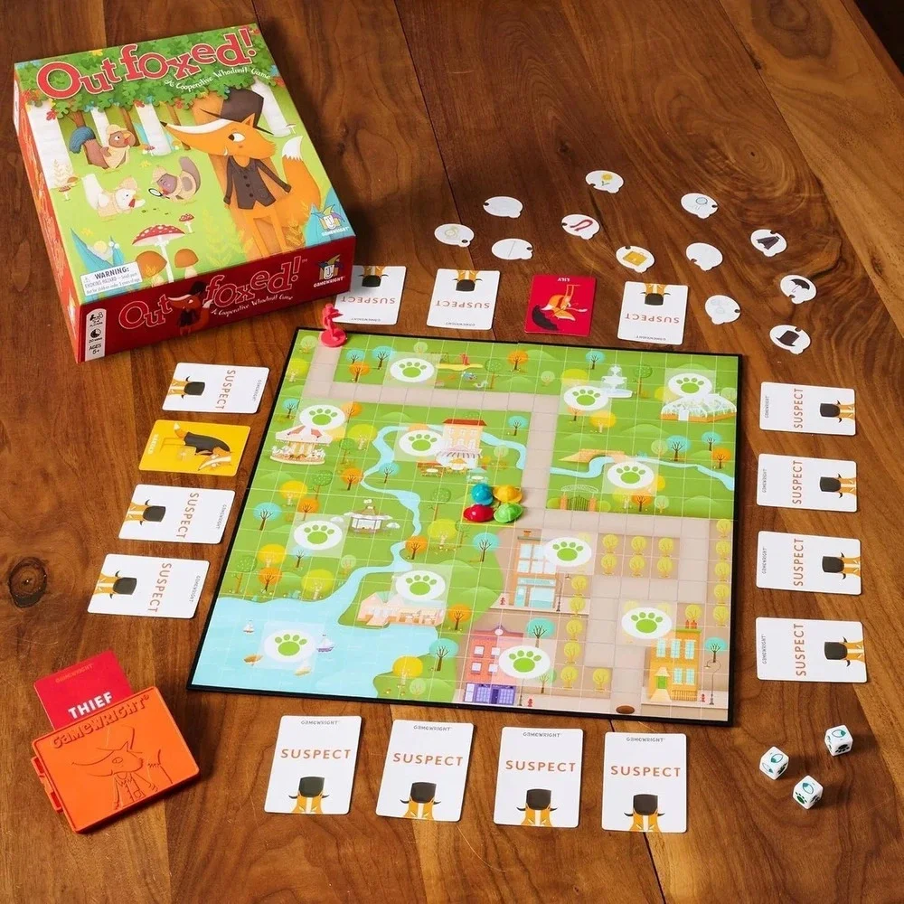 Outfoxed A Classic Who Dunnit Game For Preschoolers, 4 players NIB NEW Sealed